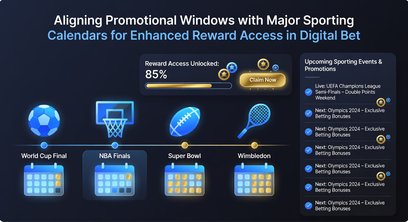 Sports calendar integration showing how betting rewards align with football and tennis schedules