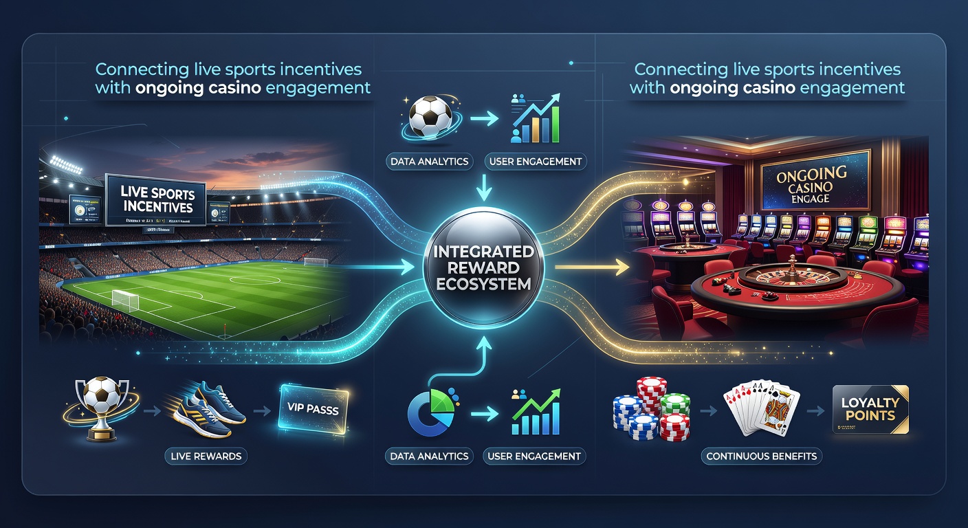 Smartphone screen showing live sports event alongside casino game options with shared reward balance visible