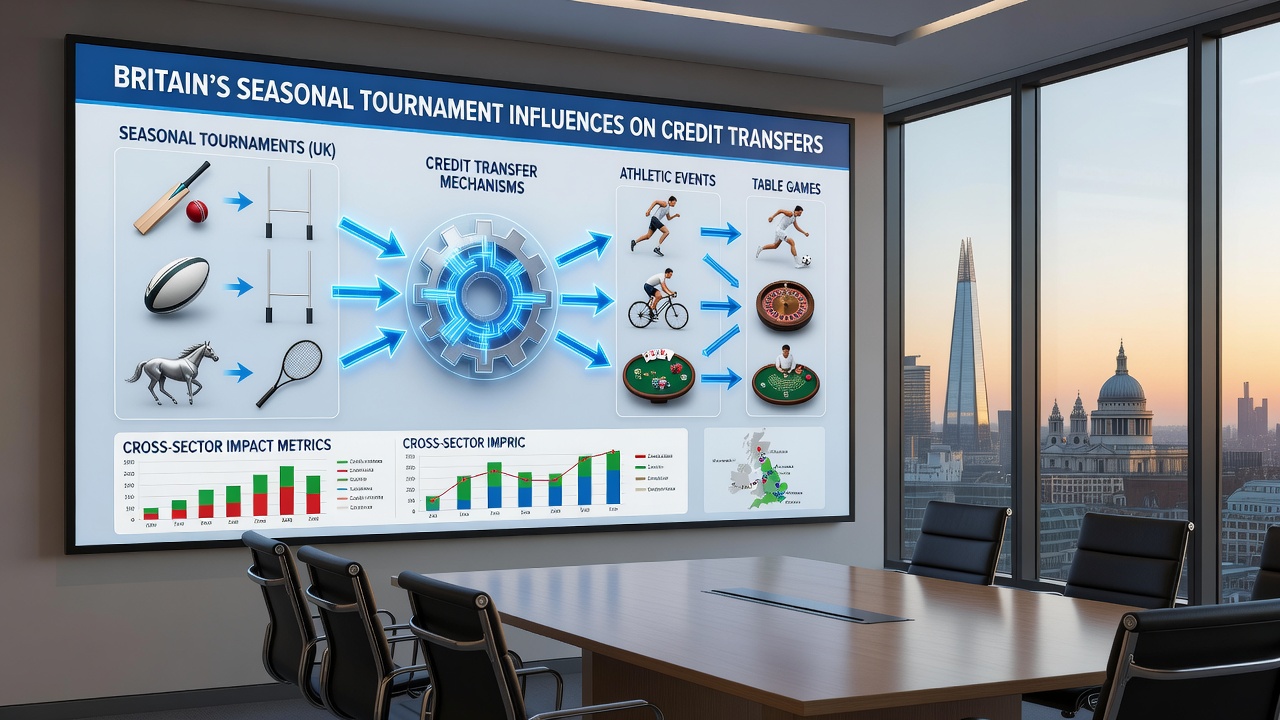 Data visualization of credit transfer volumes between sports and table games during British tournament seasons