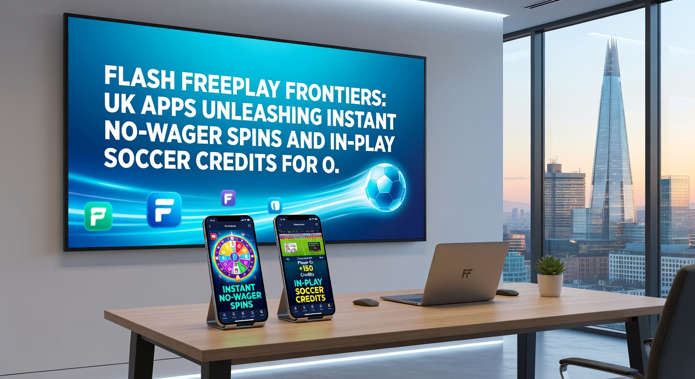 UK gambler on smartphone using in-play soccer credits during a live Premier League match with no-wager spins popping up in the background