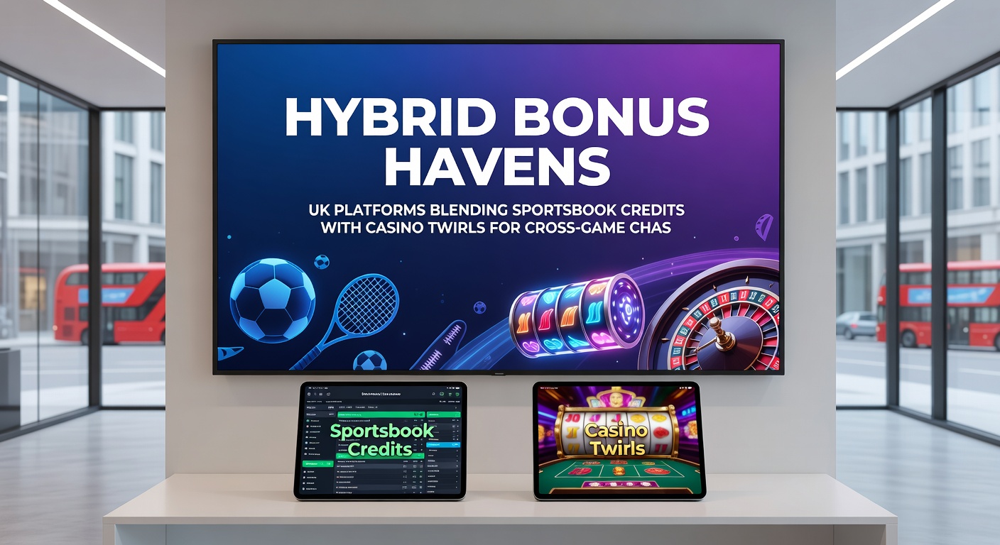 Infographic illustrating how hybrid bonuses combine free bets and spins on UK sites, with wagering progress bars for sports and casino games