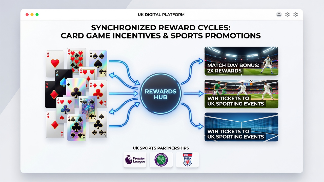Screenshot example of a UK app interface displaying linked poker points converting into football event bonuses
