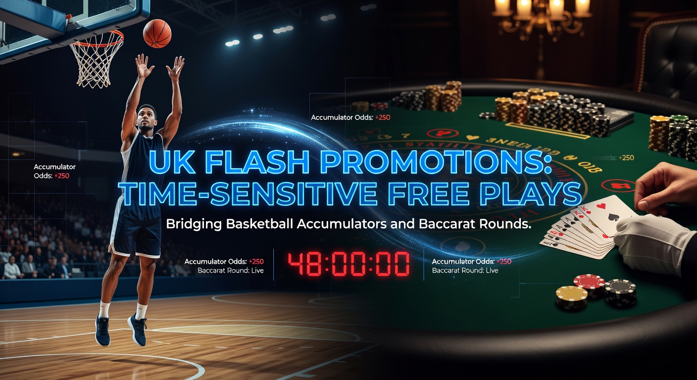 Timer ticking down on a split-screen showing basketball accumulator bets and live baccarat dealer