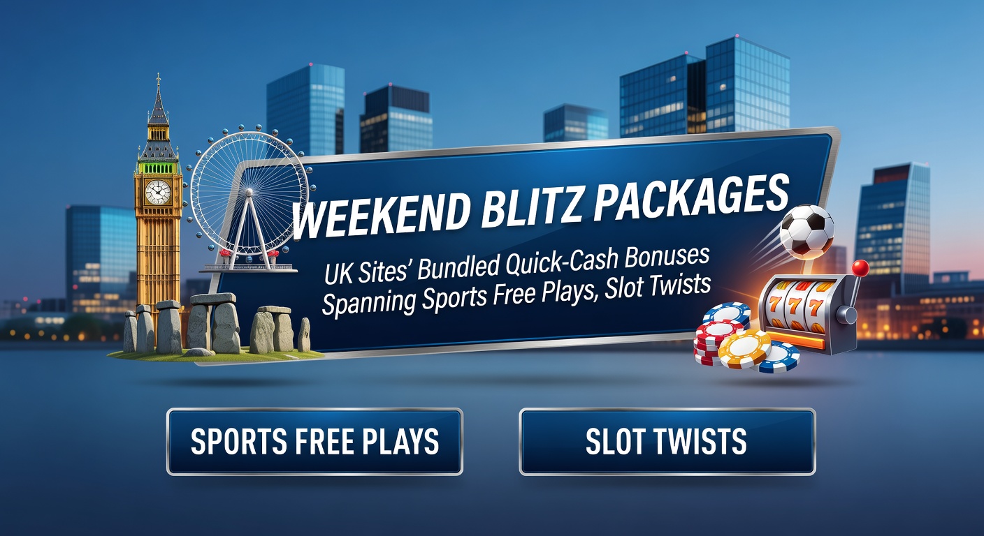 Close-up of mobile app interface displaying active weekend blitz bonuses, including sports bet slips, spinning slots, and live table game lobbies